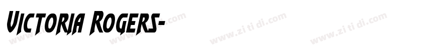Victoria Rogers字体转换